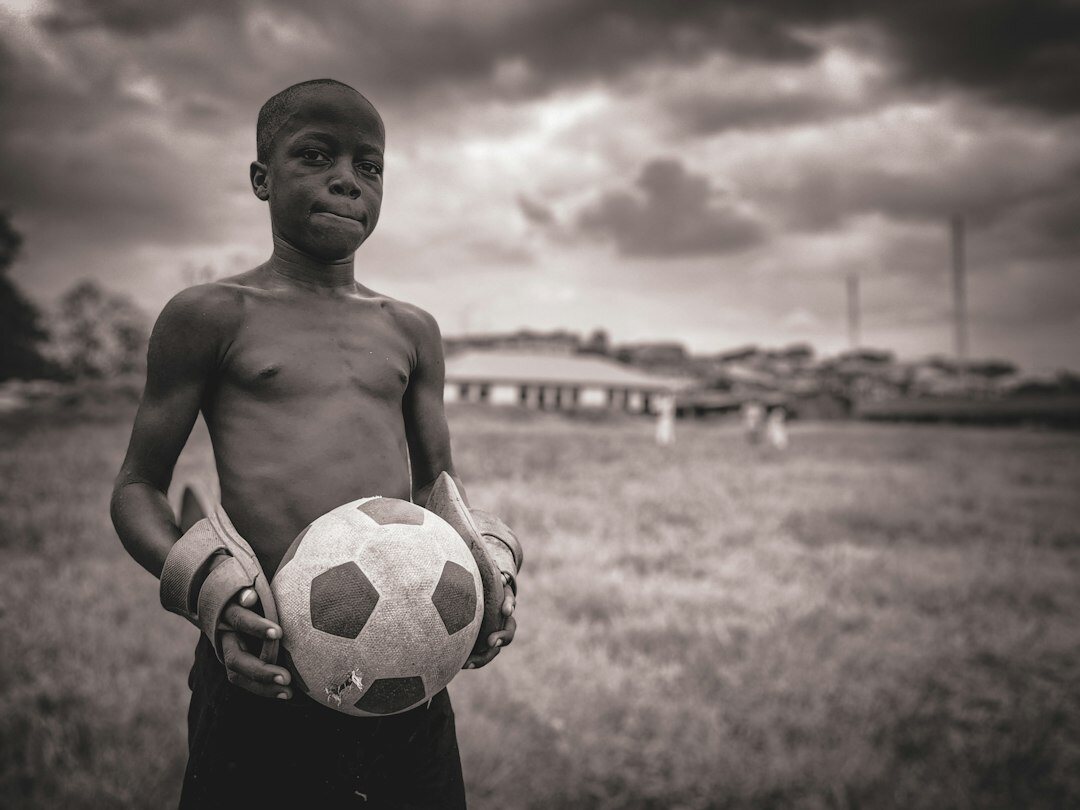 Portrait of a young Uruguayan football player