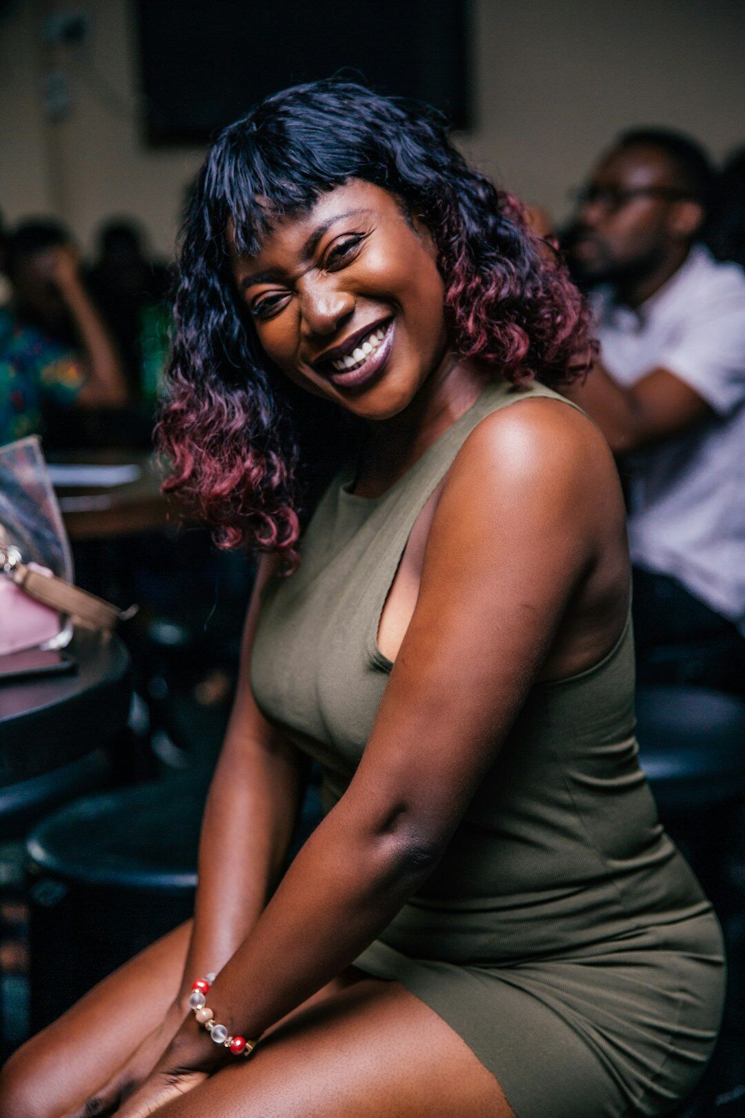 Portrait of a smiling young celebrity guest