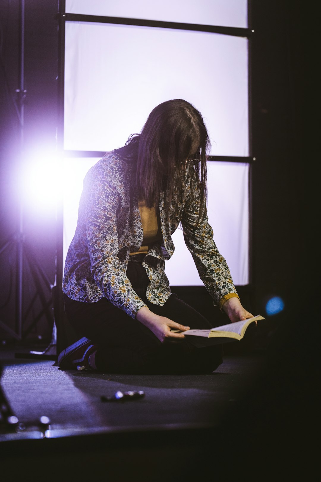 woman actress on stage